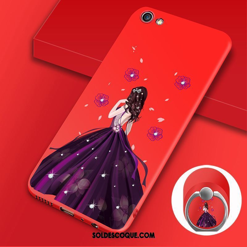 Coque Oppo A83 Protection Ornements Suspendus Étui Rouge Silicone Pas Cher