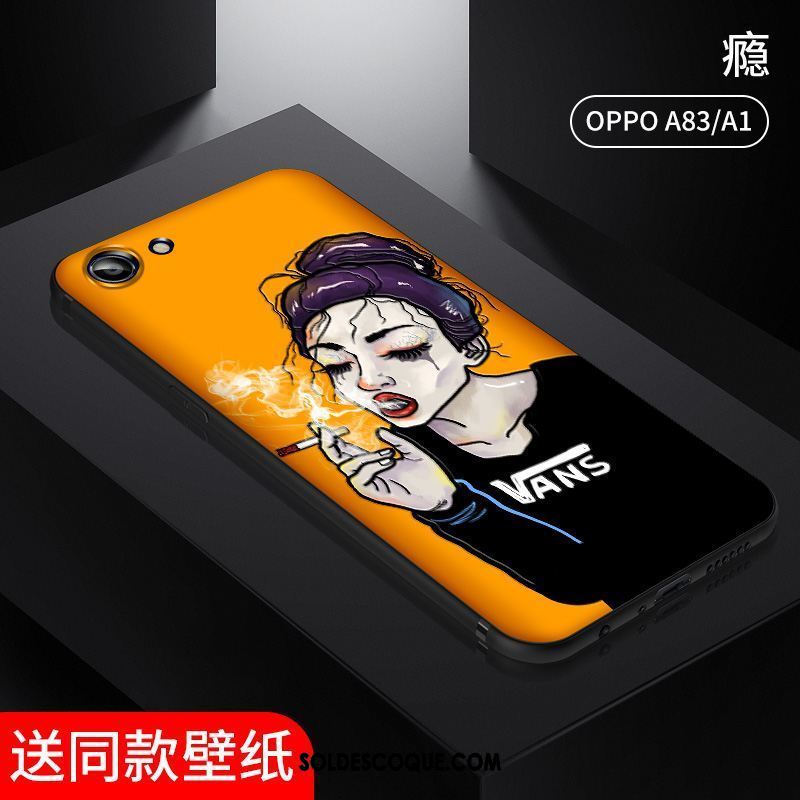 Coque Oppo A83 Silicone Fluide Doux Incassable Légère Créatif Pas Cher