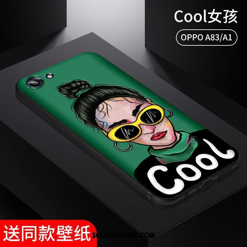 Coque Oppo A83 Silicone Fluide Doux Incassable Légère Créatif Pas Cher