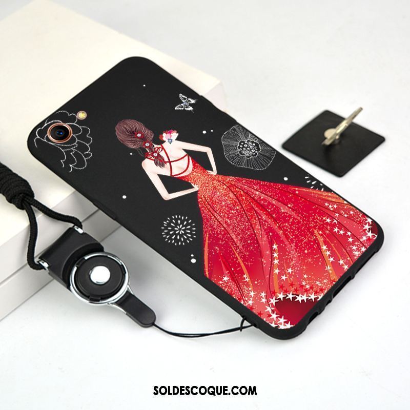 Coque Oppo A83 Tendance Étui Dessin Animé Charmant Délavé En Daim Soldes