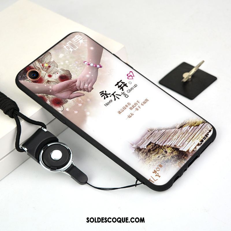 Coque Oppo A83 Tendance Étui Dessin Animé Charmant Délavé En Daim Soldes