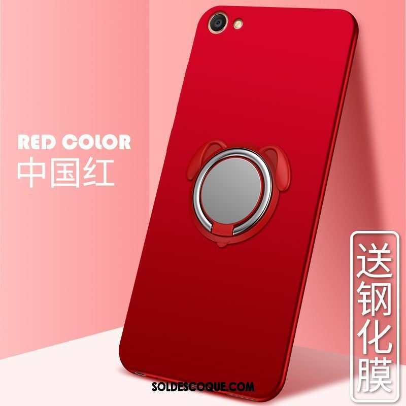 Coque Oppo A83 Tout Compris Anneau Étui Incassable Net Rouge En Vente