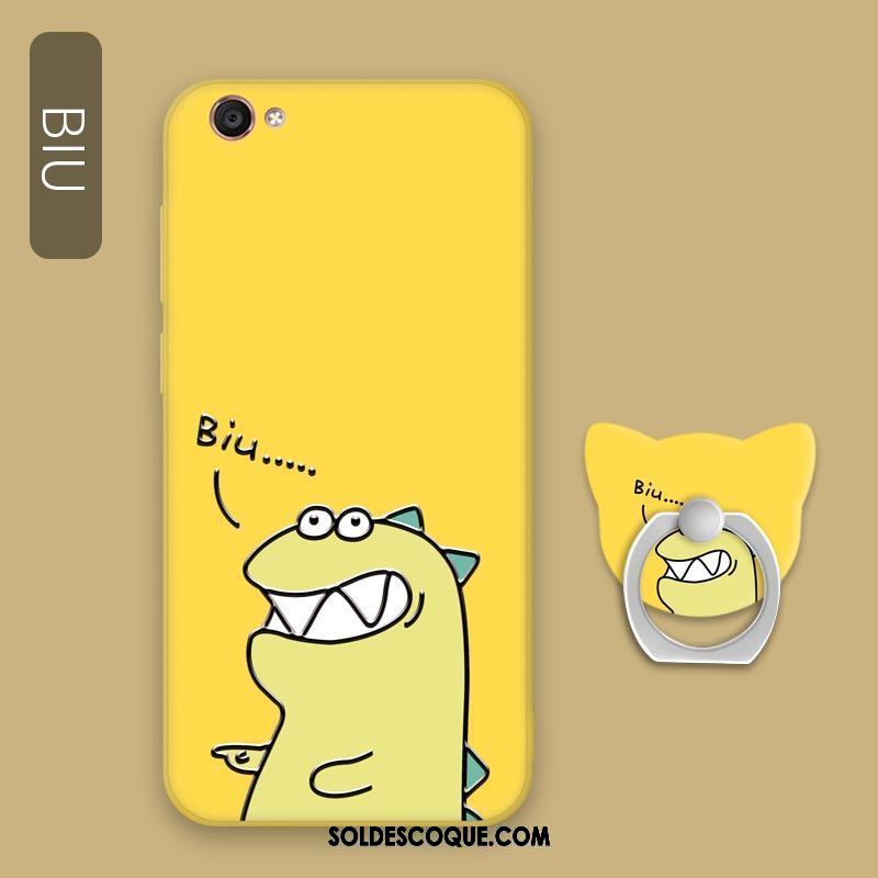 Coque Oppo A83 Téléphone Portable Jaune Fluide Doux Incassable Support France