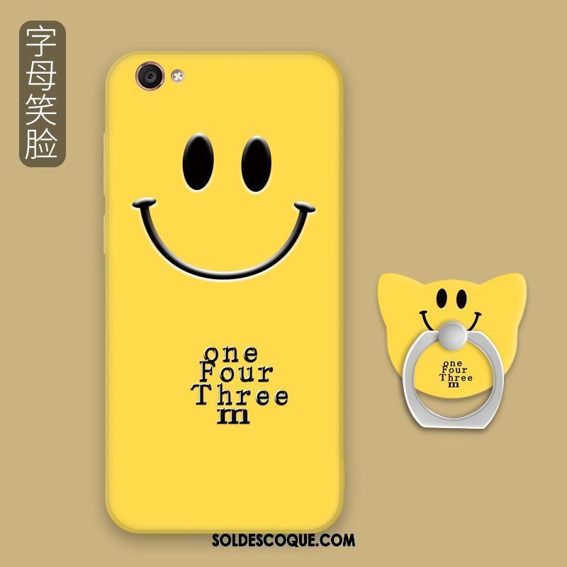 Coque Oppo A83 Téléphone Portable Jaune Fluide Doux Incassable Support France