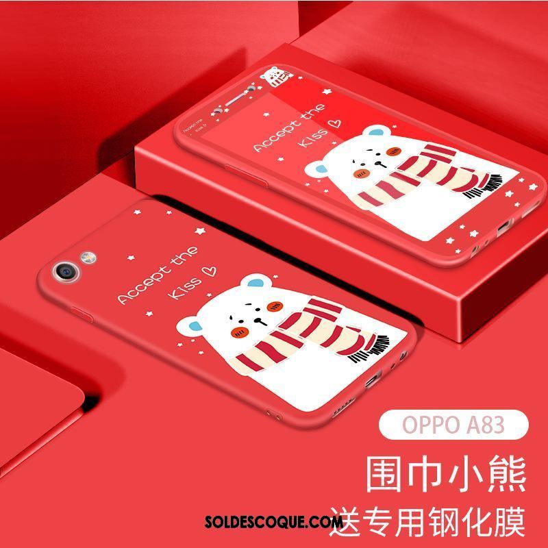 Coque Oppo A83 Téléphone Portable Tendance Étui Membrane Gaufrage En Ligne