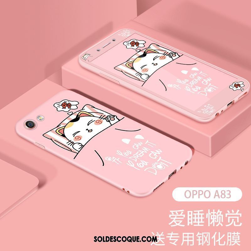 Coque Oppo A83 Téléphone Portable Tendance Étui Membrane Gaufrage En Ligne