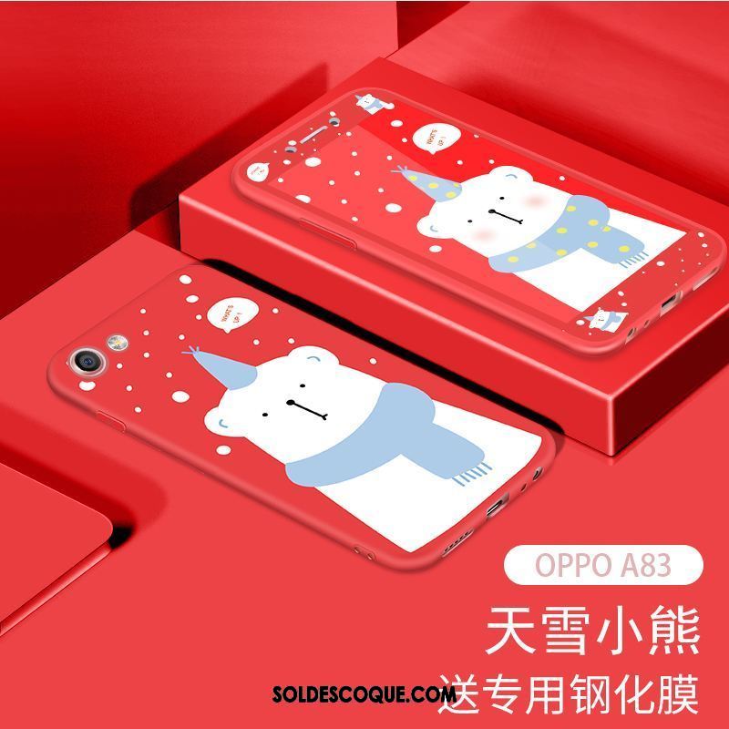 Coque Oppo A83 Téléphone Portable Tendance Étui Membrane Gaufrage En Ligne