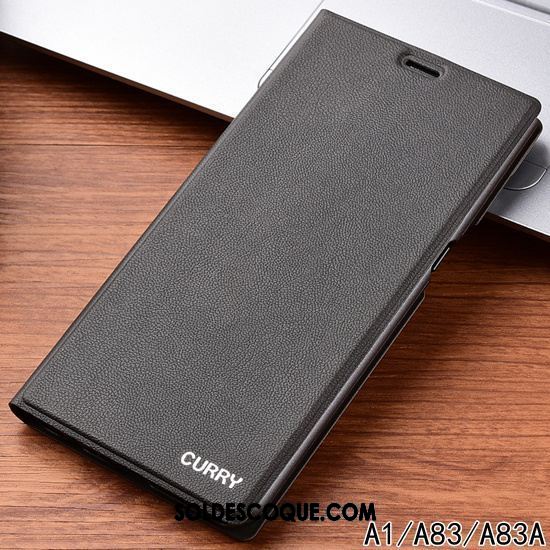 Coque Oppo A83 Étui En Cuir Téléphone Portable Délavé En Daim Personnalité Protection Pas Cher