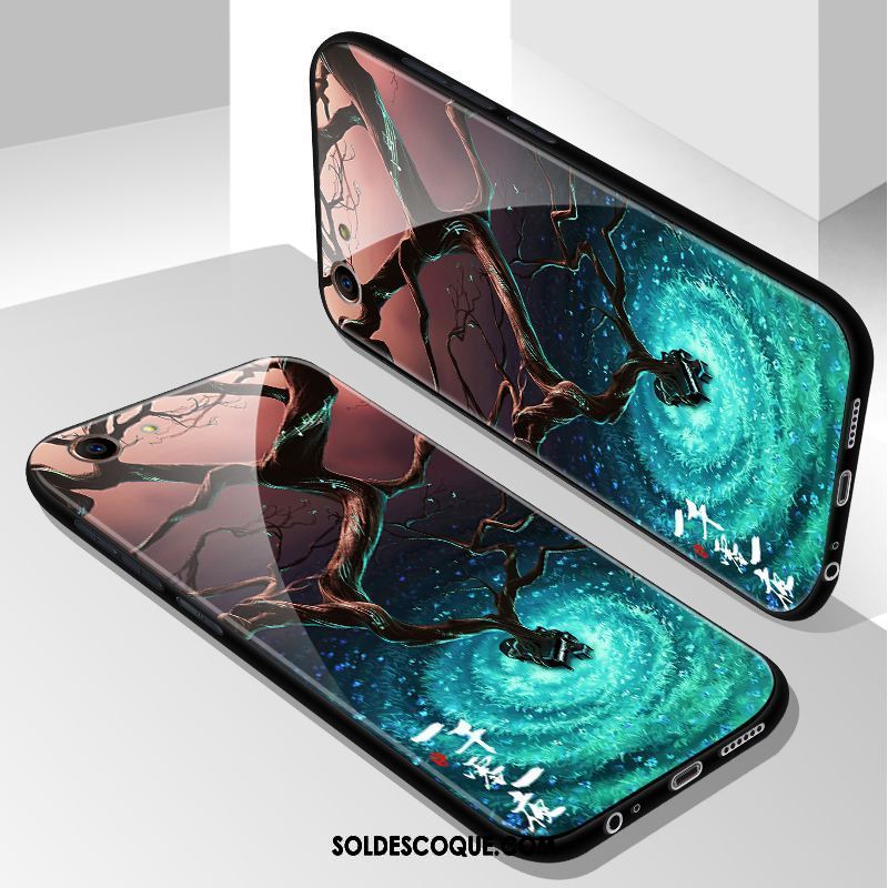 Coque Oppo A83 Étui Tendance Luxe Protection Noir En Vente