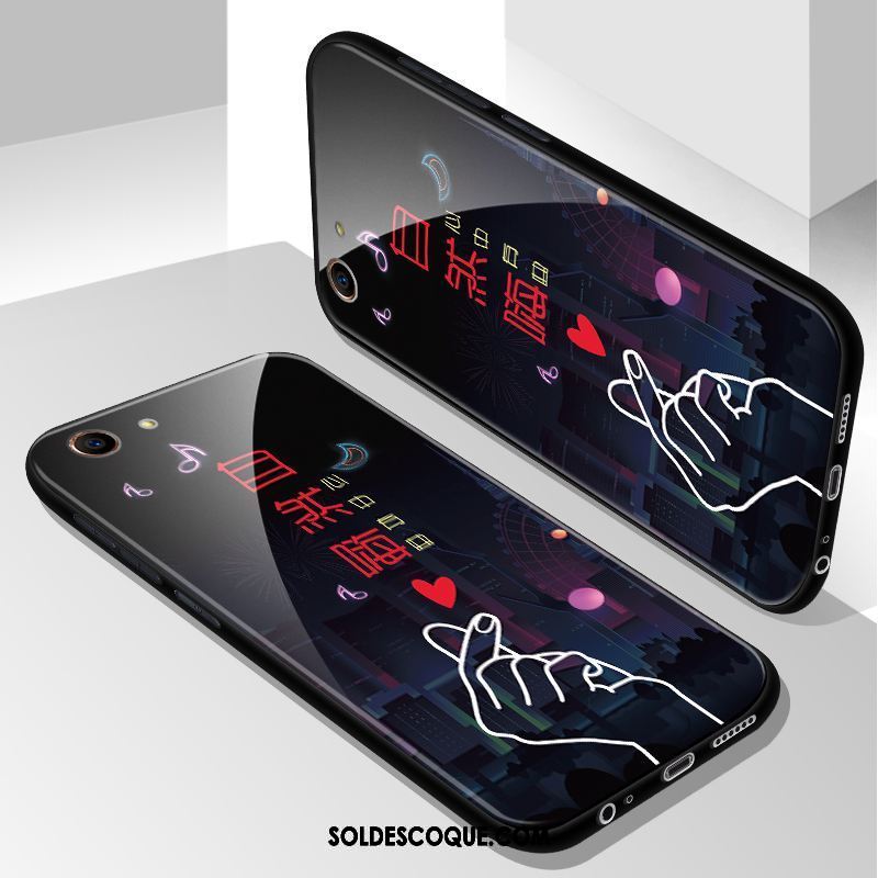 Coque Oppo A83 Étui Tendance Luxe Protection Noir En Vente