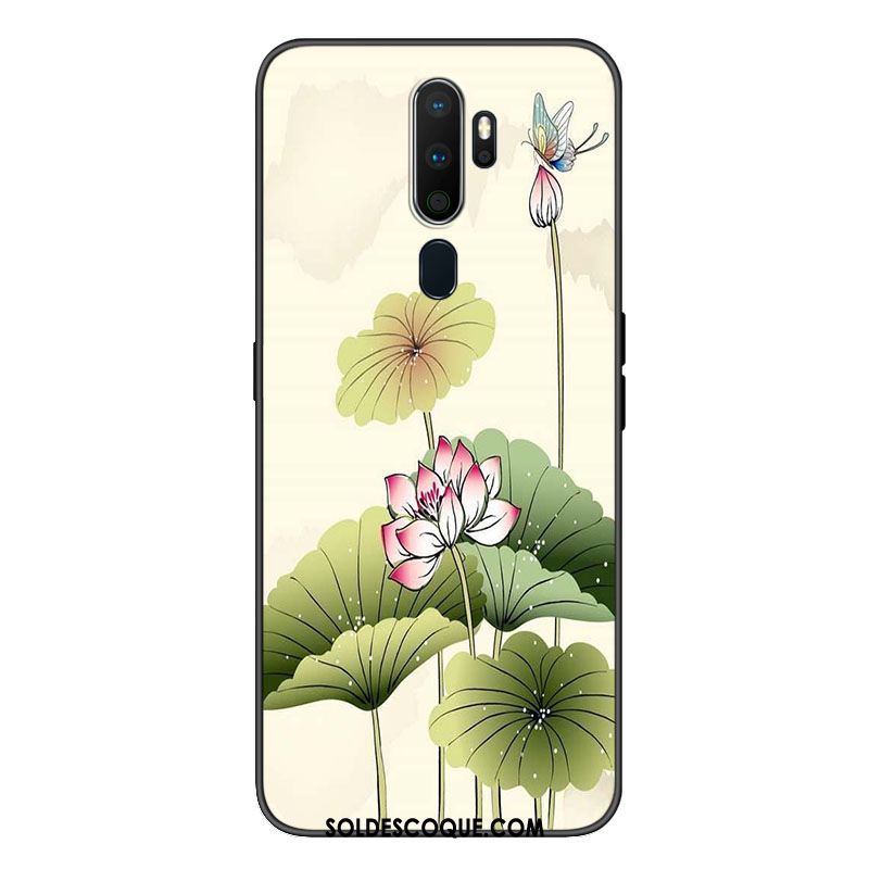 Coque Oppo A9 2020 Bordure Frais Protection Anneau Téléphone Portable Pas Cher