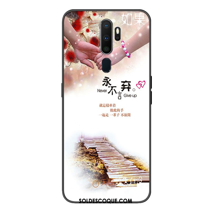 Coque Oppo A9 2020 Bordure Frais Protection Anneau Téléphone Portable Pas Cher