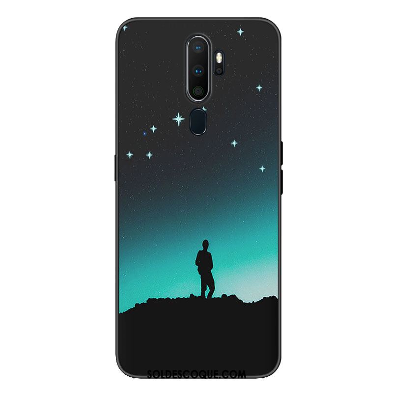 Coque Oppo A9 2020 Bordure Frais Protection Anneau Téléphone Portable Pas Cher