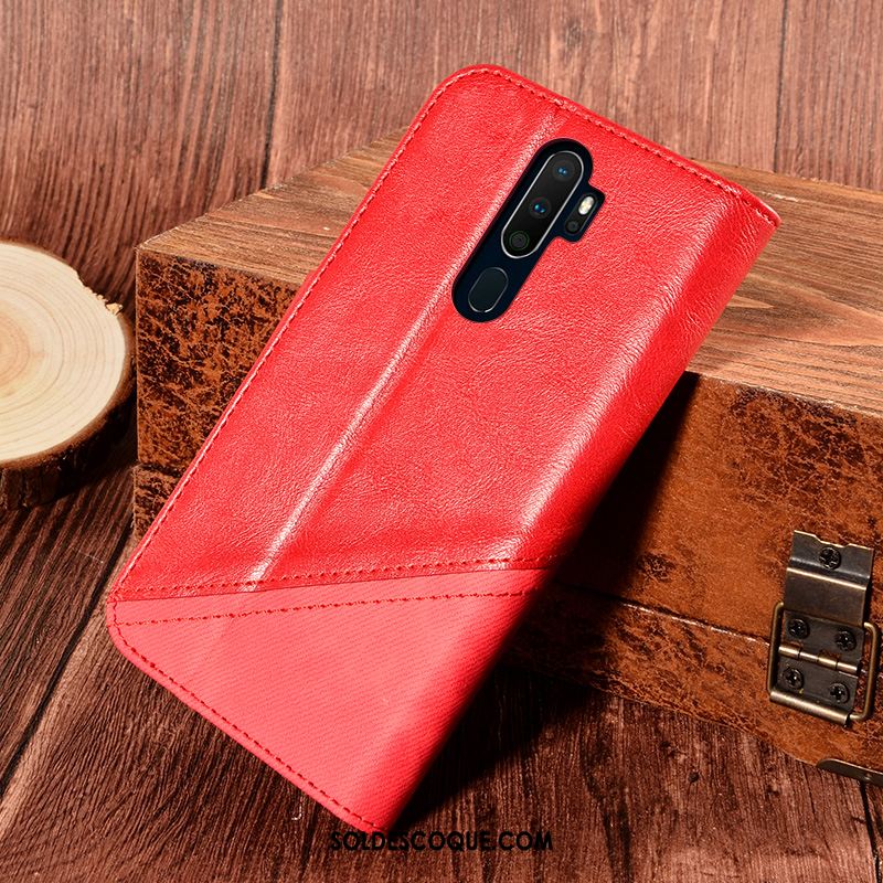 Coque Oppo A9 2020 Clamshell Nouveau Téléphone Portable Fluide Doux Épissure En Ligne
