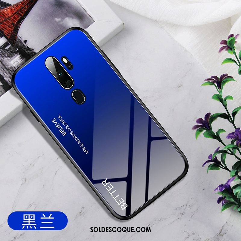 Coque Oppo A9 2020 Dégradé Protection Téléphone Portable Verre Housse En Vente