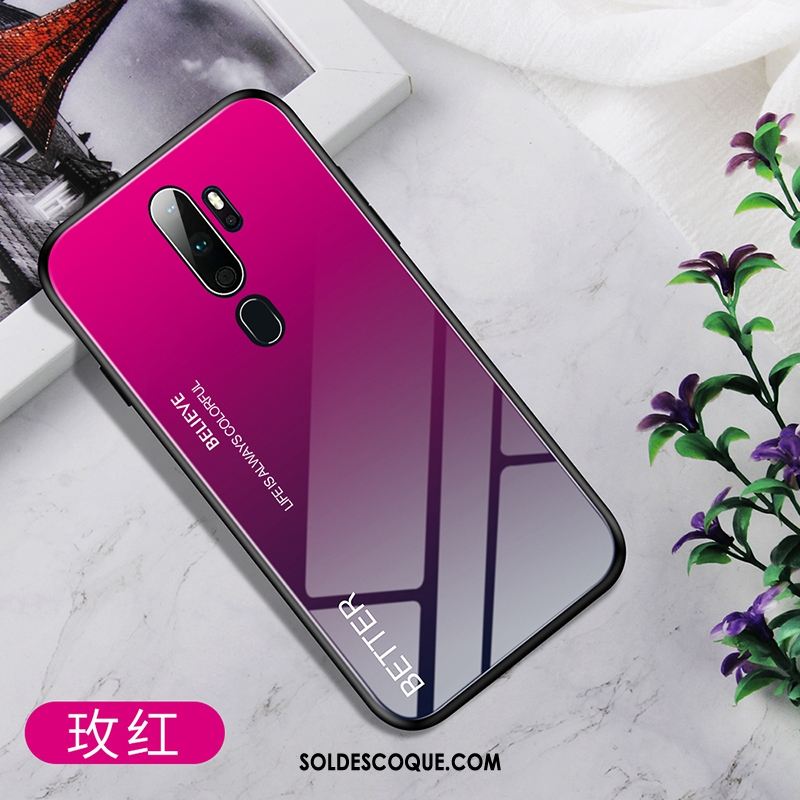 Coque Oppo A9 2020 Dégradé Protection Téléphone Portable Verre Housse En Vente