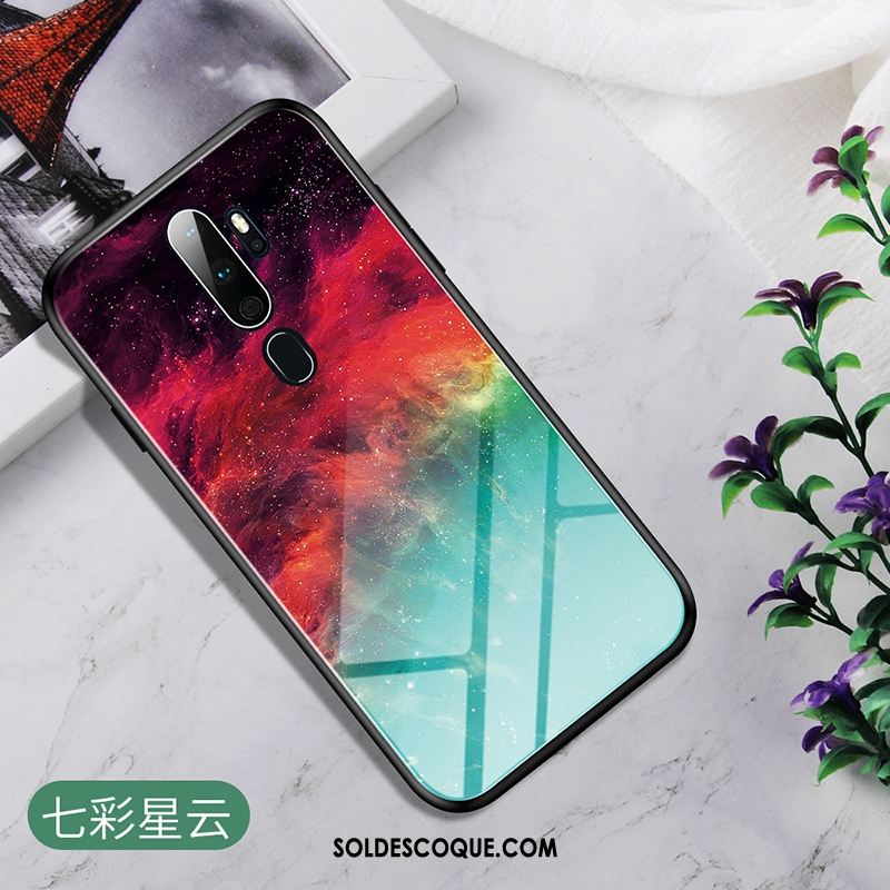 Coque Oppo A9 2020 Dégradé Protection Téléphone Portable Verre Housse En Vente