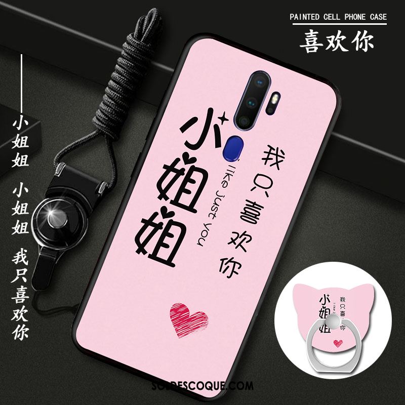 Coque Oppo A9 2020 Incassable Silicone Tout Compris Protection Ornements Suspendus Soldes