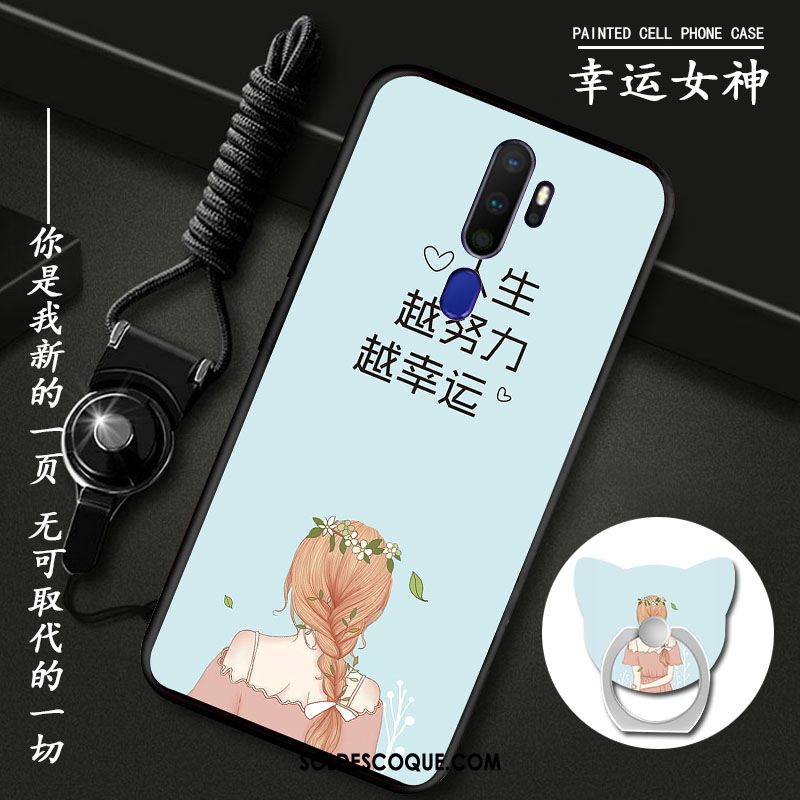 Coque Oppo A9 2020 Incassable Silicone Tout Compris Protection Ornements Suspendus Soldes