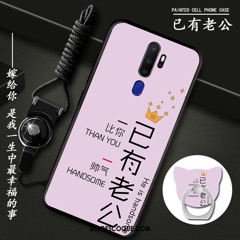 Coque Oppo A9 2020 Incassable Silicone Tout Compris Protection Ornements Suspendus Soldes