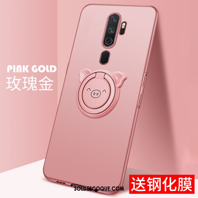 Coque Oppo A9 2020 Magnétisme Étui Or Rose Rouge Très Mince Housse Soldes