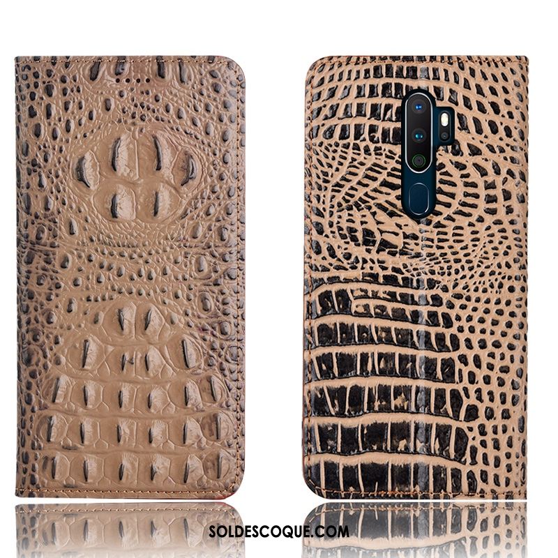 Coque Oppo A9 2020 Tout Compris Incassable Cuir Véritable Téléphone Portable Protection En Vente