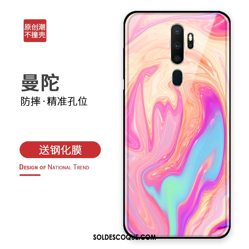 Coque Oppo A9 2020 Tout Compris Personnalité Verre Membrane Tempérer Pas Cher