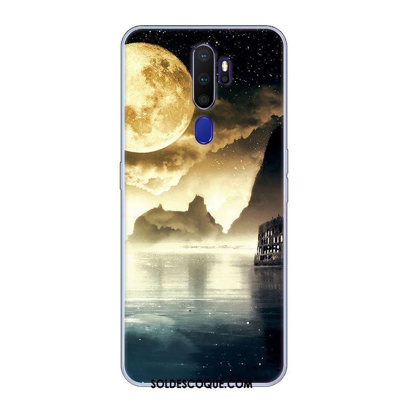 Coque Oppo A9 2020 Téléphone Portable Noir Marque De Tendance Incassable Étui En Ligne