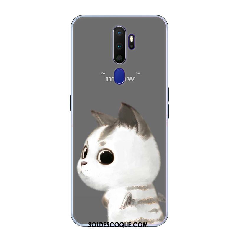 Coque Oppo A9 2020 Téléphone Portable Noir Marque De Tendance Incassable Étui En Ligne