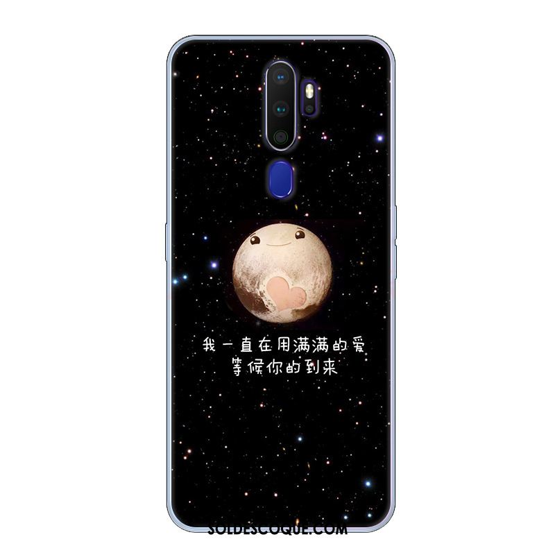 Coque Oppo A9 2020 Téléphone Portable Noir Marque De Tendance Incassable Étui En Ligne