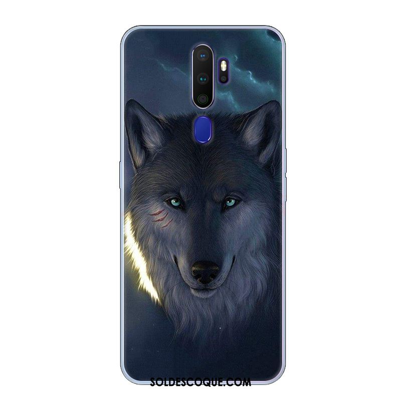 Coque Oppo A9 2020 Téléphone Portable Noir Marque De Tendance Incassable Étui En Ligne