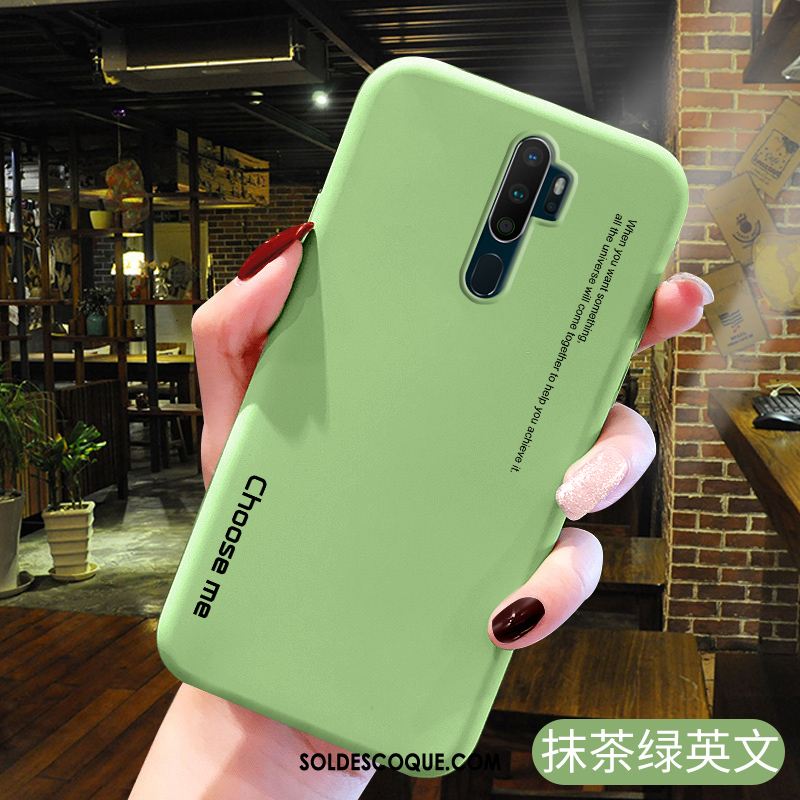 Coque Oppo A9 2020 Vert Mode Téléphone Portable Frais Dessin Animé Soldes