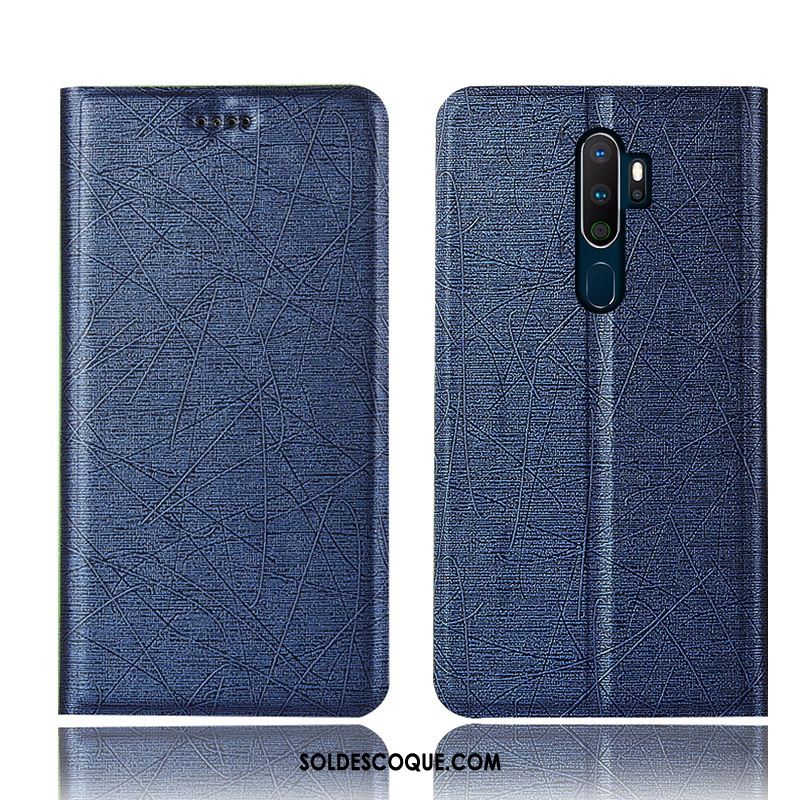 Coque Oppo A9 2020 Étui En Cuir Téléphone Portable Protection Soie Tout Compris Soldes