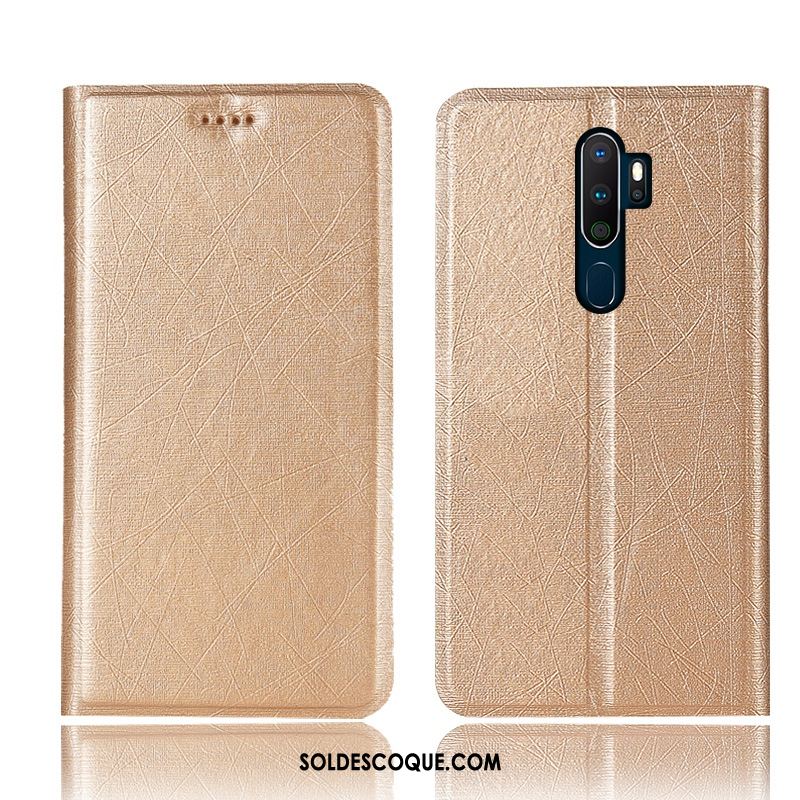 Coque Oppo A9 2020 Étui En Cuir Téléphone Portable Protection Soie Tout Compris Soldes