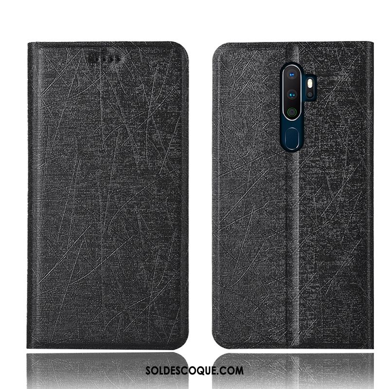 Coque Oppo A9 2020 Étui En Cuir Téléphone Portable Protection Soie Tout Compris Soldes