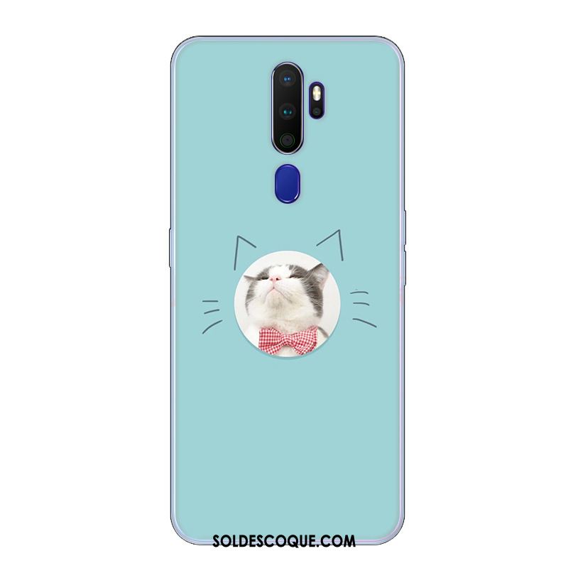 Coque Oppo A9 2020 Étui Fluide Doux Tendance Petit Bleu En Vente