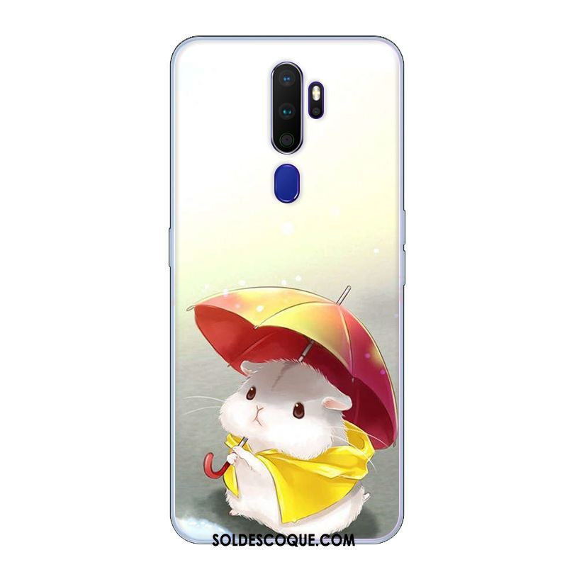 Coque Oppo A9 2020 Étui Fluide Doux Tendance Petit Bleu En Vente