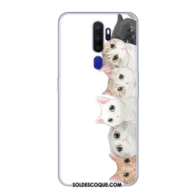 Coque Oppo A9 2020 Étui Fluide Doux Tendance Petit Bleu En Vente