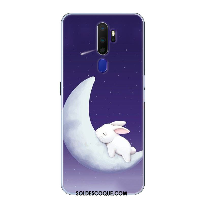 Coque Oppo A9 2020 Étui Fluide Doux Tendance Petit Bleu En Vente