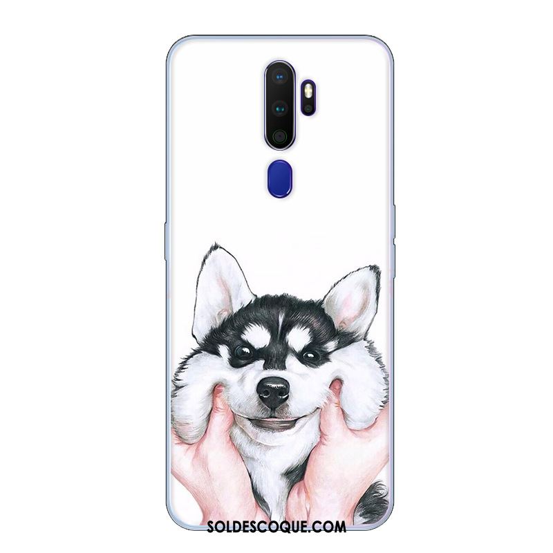 Coque Oppo A9 2020 Étui Fluide Doux Tendance Petit Bleu En Vente