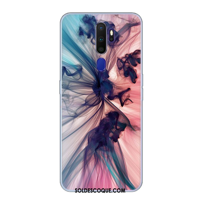 Coque Oppo A9 2020 Étui Fluide Doux Tendance Petit Bleu En Vente