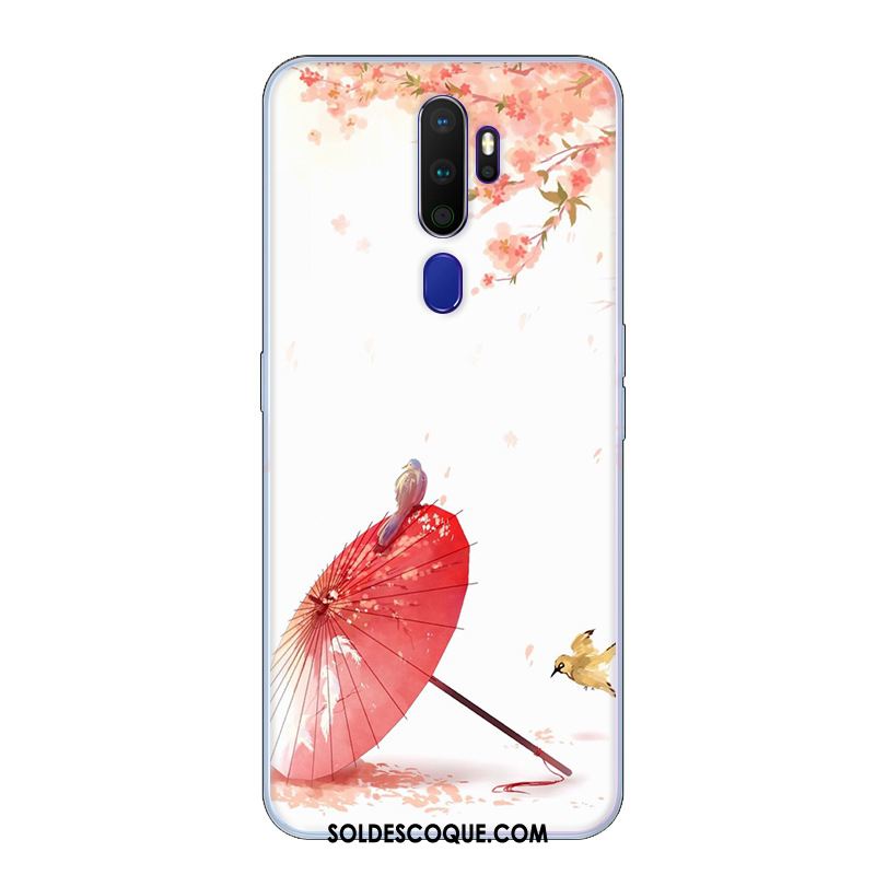 Coque Oppo A9 2020 Étui Fluide Doux Tendance Petit Bleu En Vente