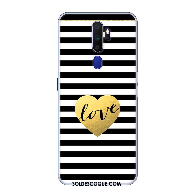 Coque Oppo A9 2020 Étui Fluide Doux Tendance Petit Bleu En Vente