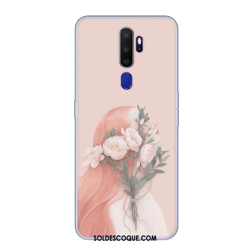 Coque Oppo A9 2020 Étui Fluide Doux Tendance Petit Bleu En Vente