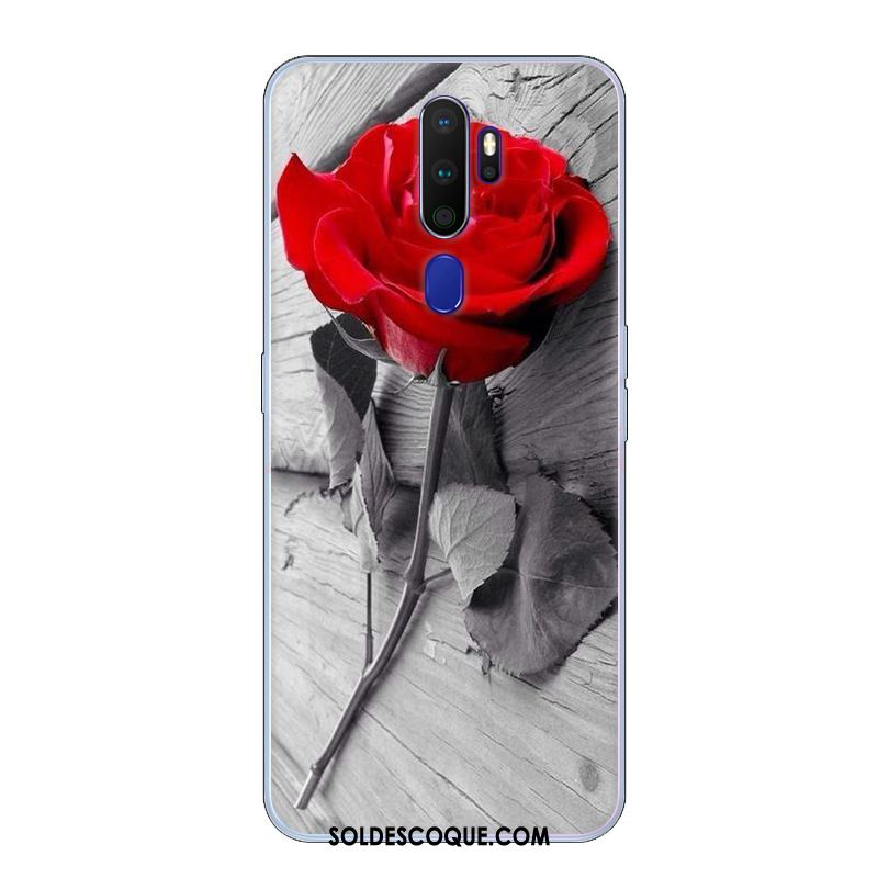 Coque Oppo A9 2020 Étui Fluide Doux Tendance Petit Bleu En Vente