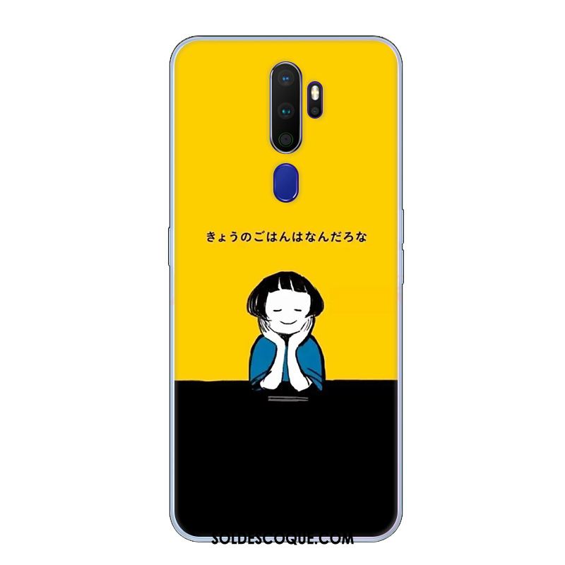 Coque Oppo A9 2020 Étui Fluide Doux Tendance Petit Bleu En Vente