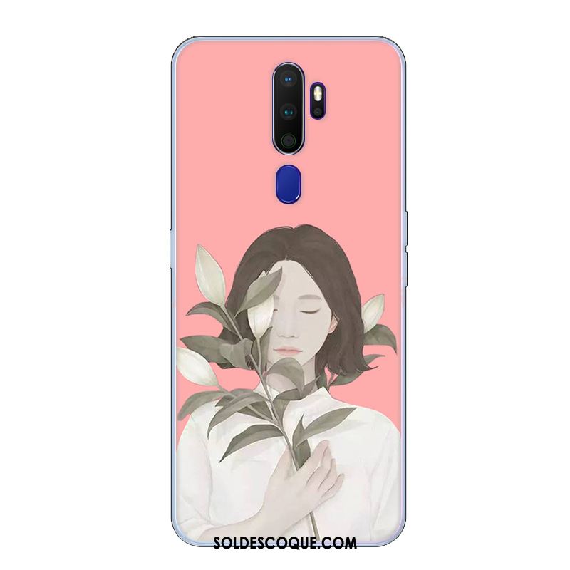 Coque Oppo A9 2020 Étui Fluide Doux Tendance Petit Bleu En Vente