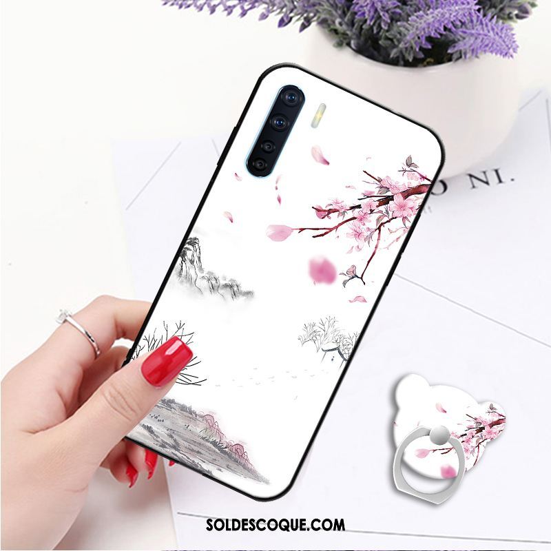 Coque Oppo A91 Blanc Téléphone Portable Tout Compris Incassable Ornements Suspendus Housse Soldes