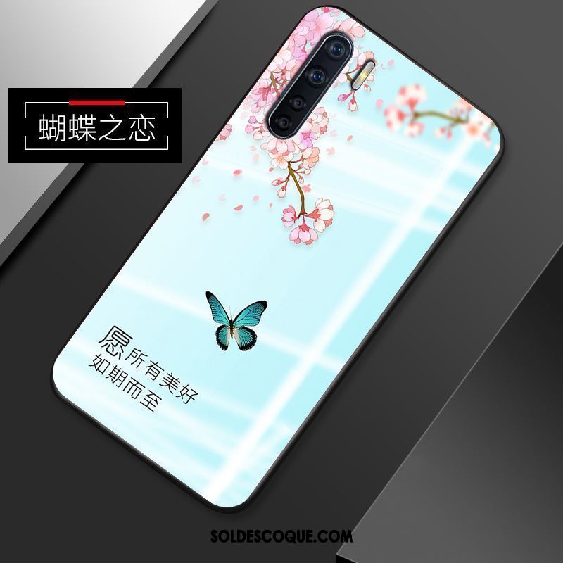 Coque Oppo A91 Créatif Très Mince Rose Étui Tendance Pas Cher