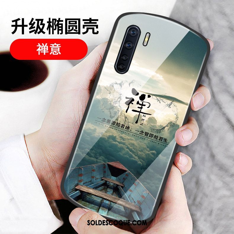 Coque Oppo A91 Incassable Mois Nouveau Tempérer Net Rouge En Vente